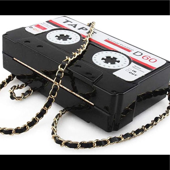 Cassie, Vintage Cassette Tape Clutch, Shoulder Bag - Picture 7 of 8